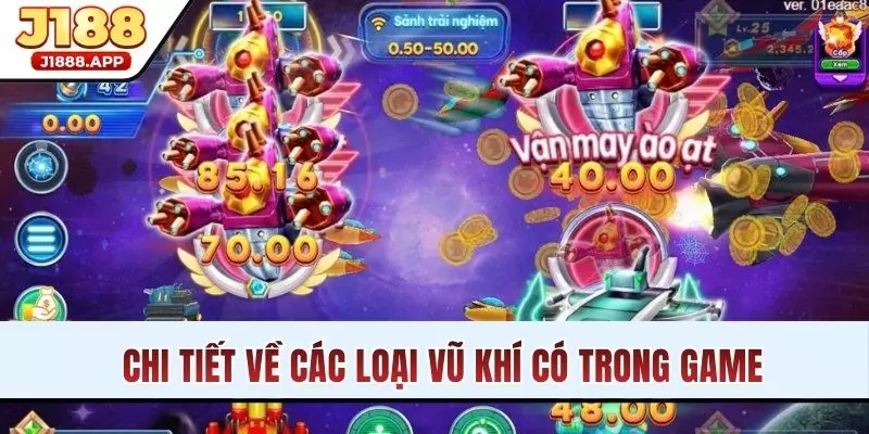 Chi tiết về các loại vũ khí có trong game